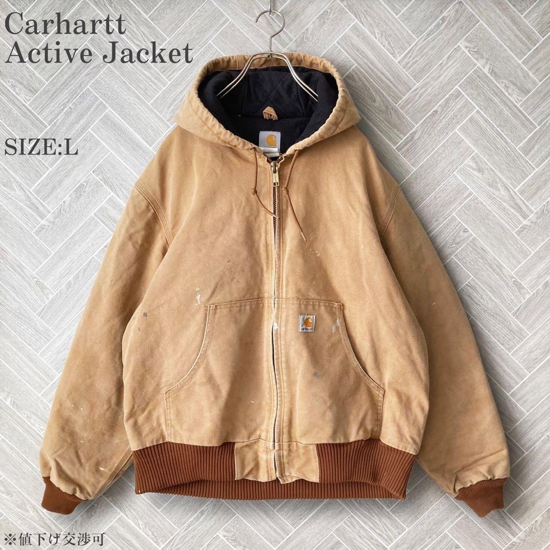 【Carhartt】ペンキ アクティブジャケット カーハート ベージュ L